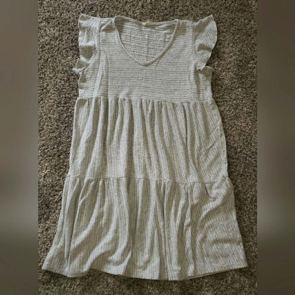 Caution To The Wind| Ruffled Cap Sleeve Tiered Mini Sundress